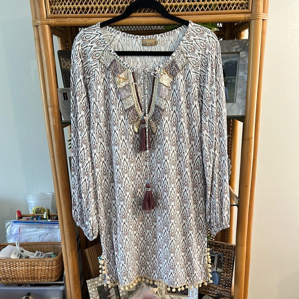 SKEMO BEADED KAFTAN MINI‎ SIZE M